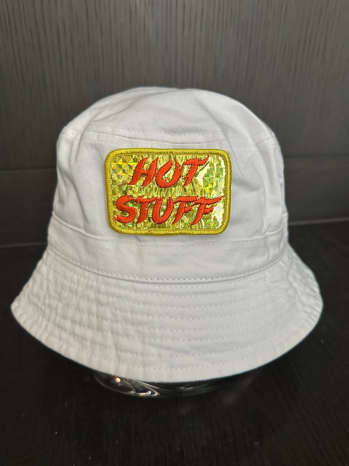 Vintage 80’s Reflective Hot Stuff Patch on New Bucket Hat