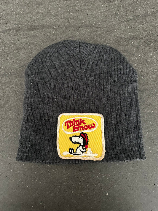 Vintage 70’s Snoopy Think Snow Patch on New Beanie