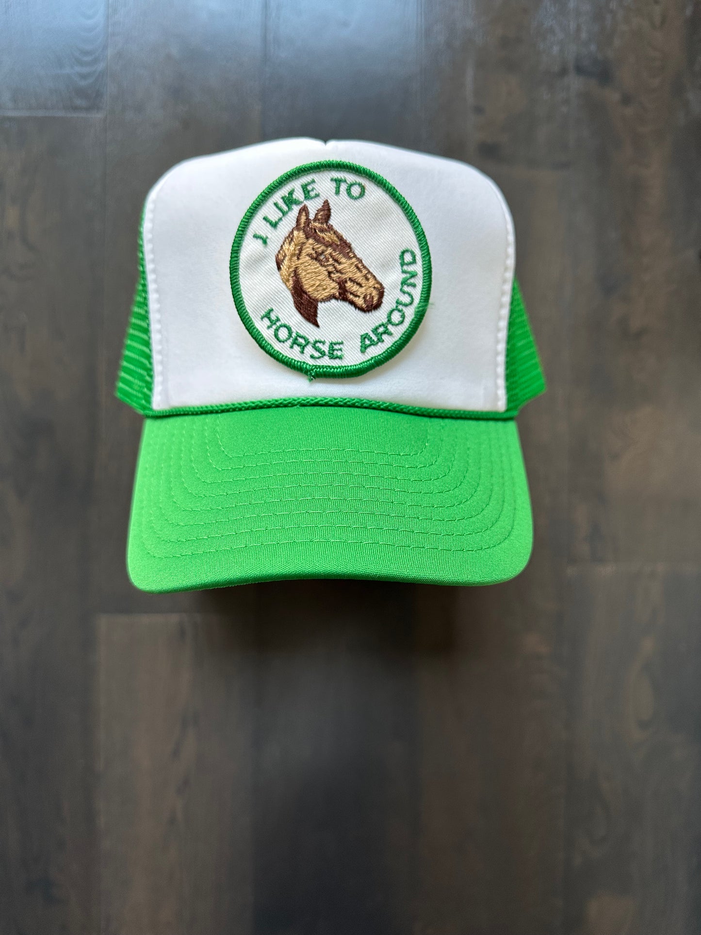 Vintage Horse Around Patch on New Trucker Hat