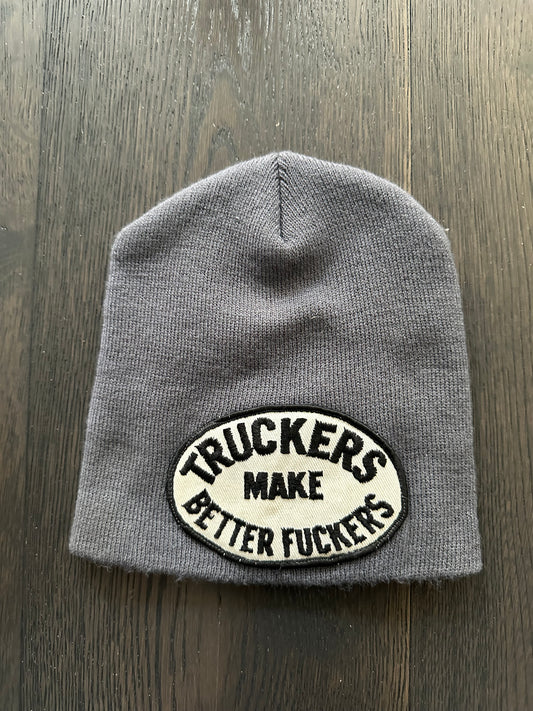 Vintage Funny 70”s Trucker Patch on New Beanie