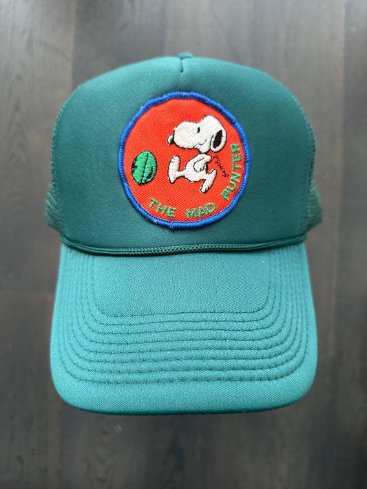 Vintage Snoopy Football Patch on New Trucker Hat