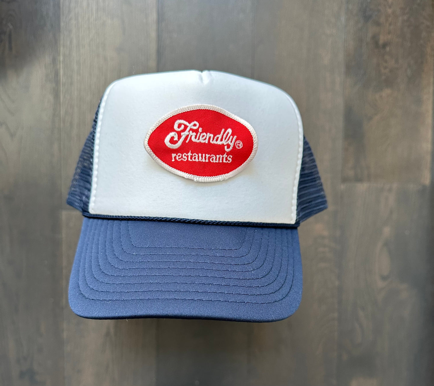 Vintage 70’s Friendly Patch on New Trucker Hat