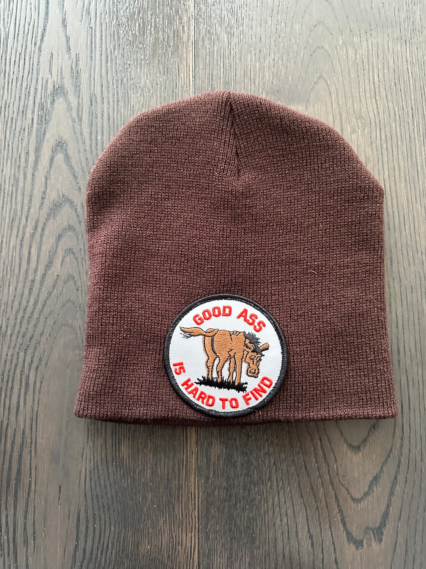 Vintage Funny Good Patch on New Beanie