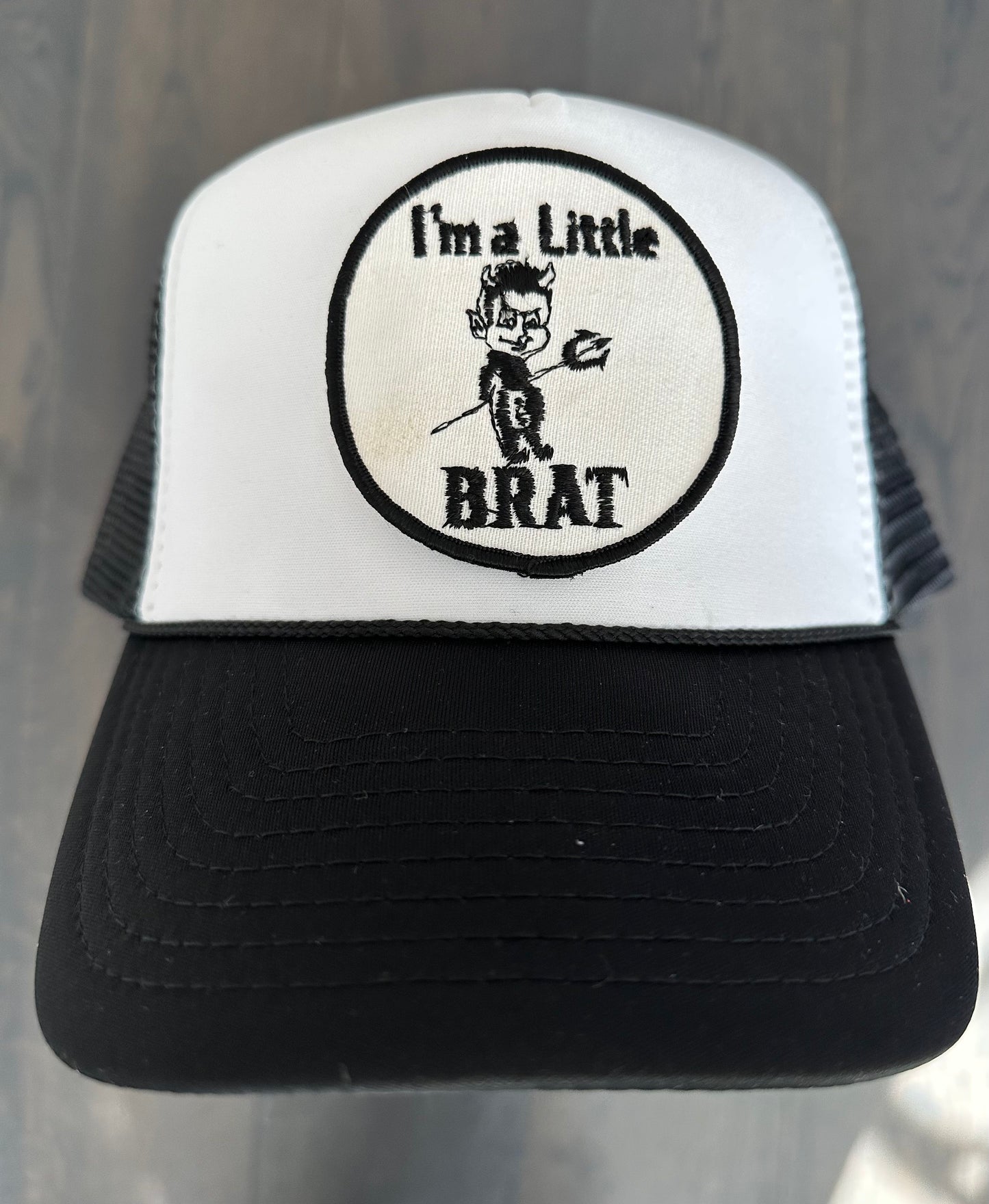 Vintage BRAT Patch on New Trucker Hat