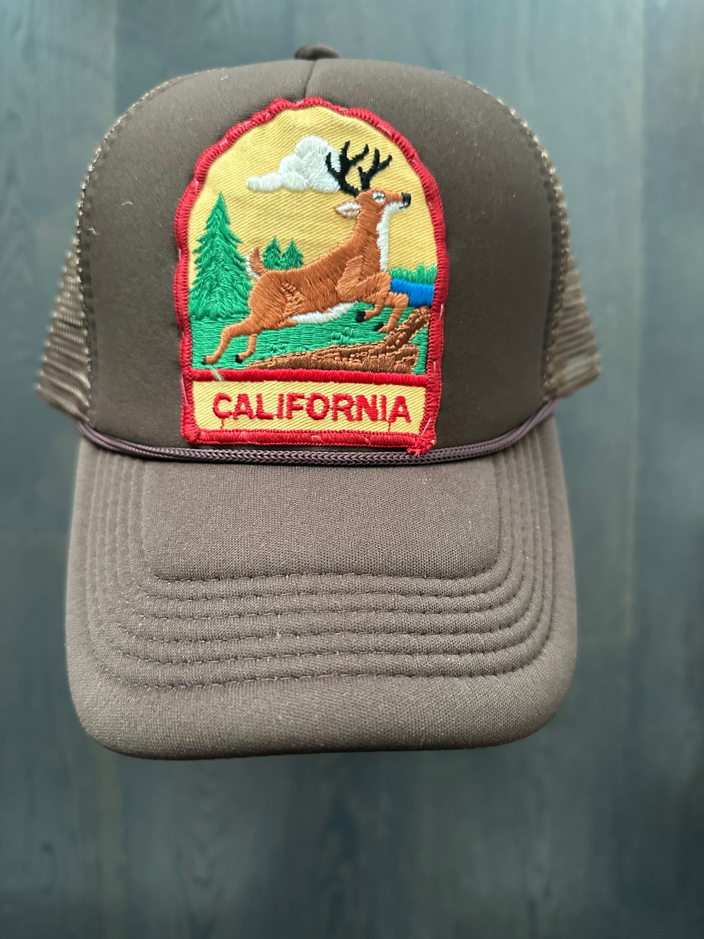 Vintage California Patch on New Trucker Hat
