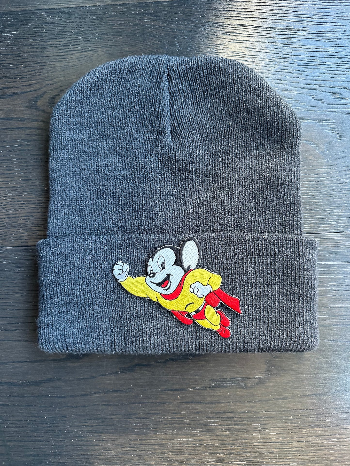 Vintage Funny Fireman Patch on New Beanie