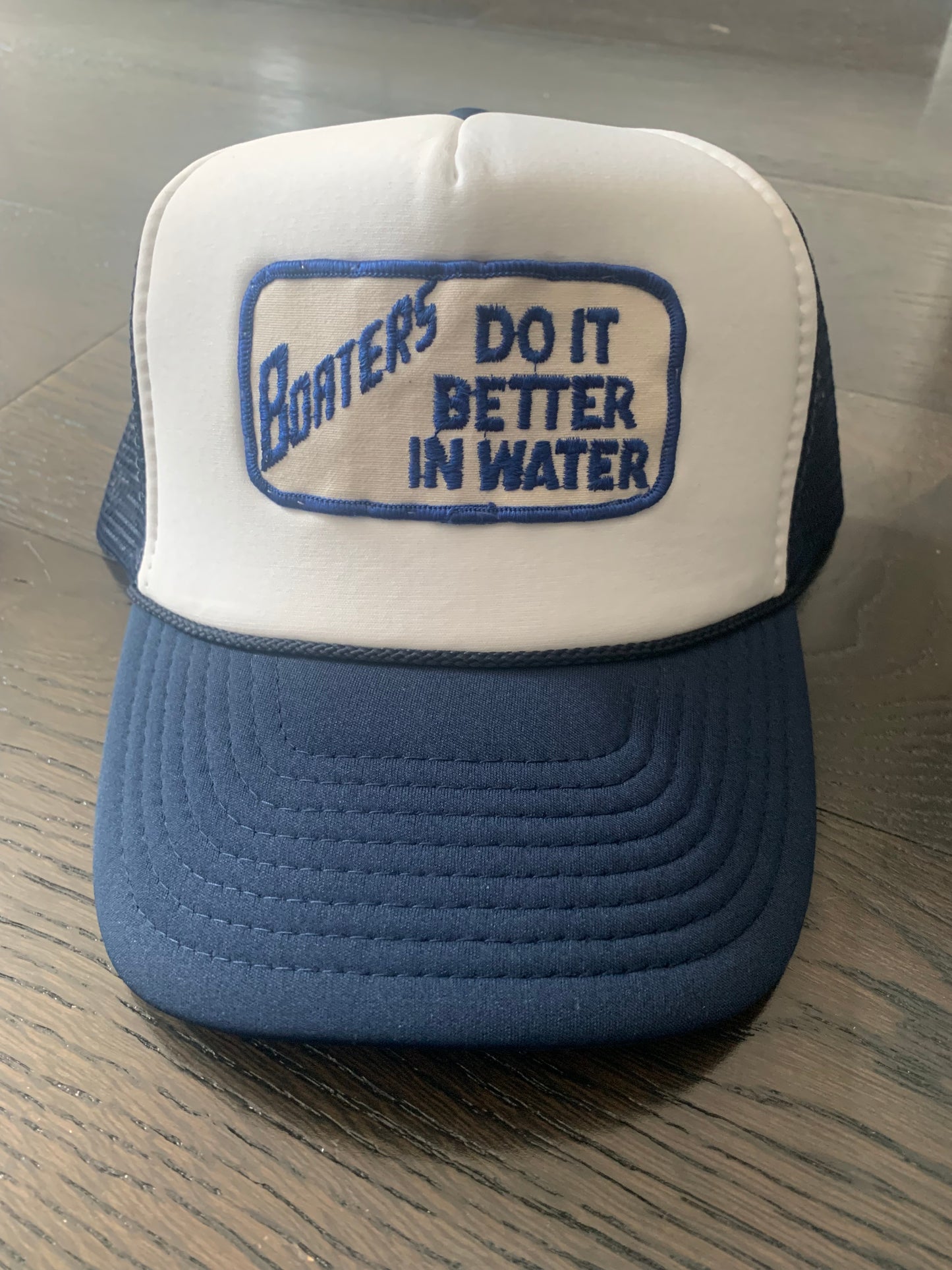 Vintage 70’s Boaters Patch on New Trucker Hat