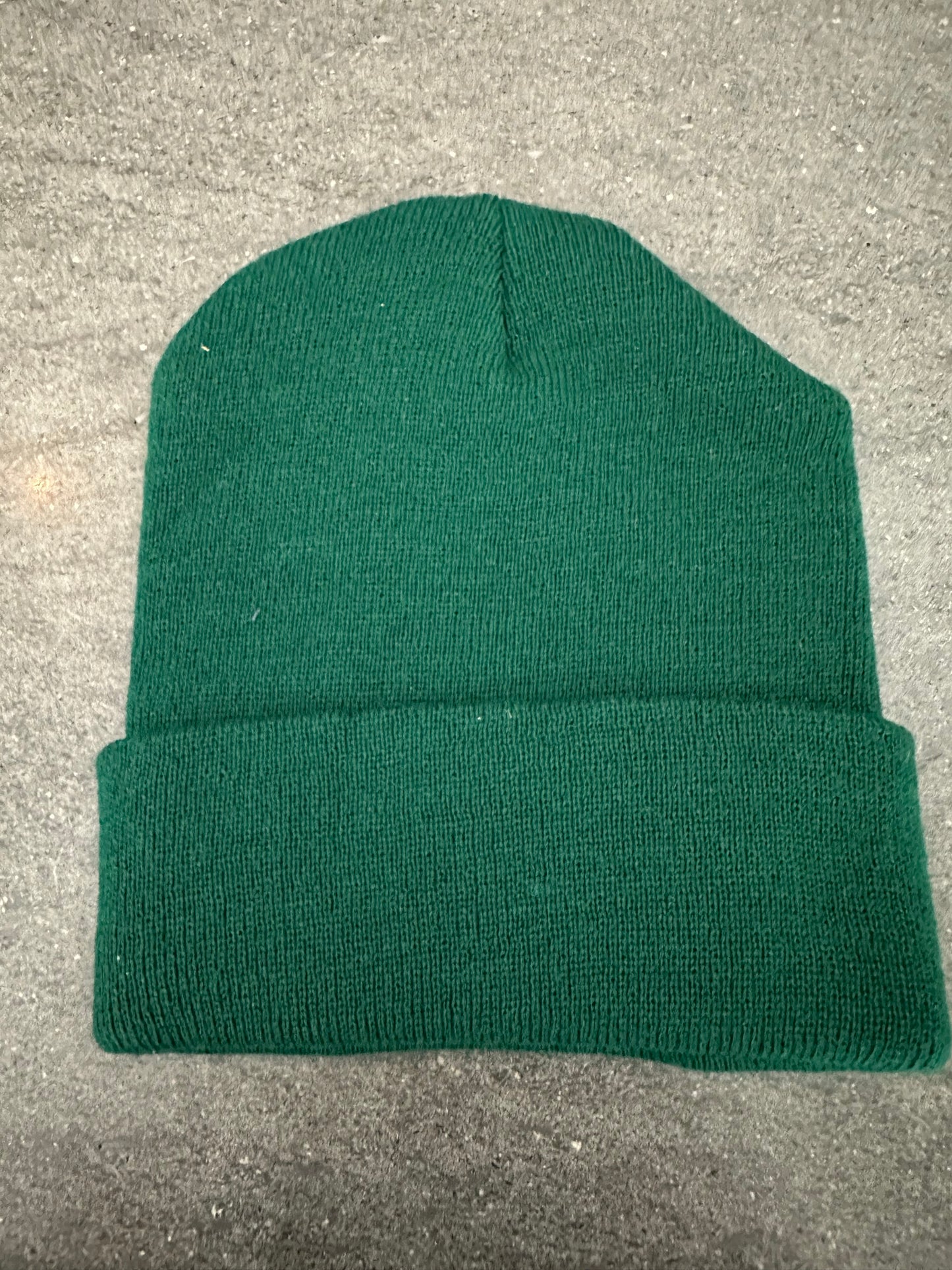 Vintage Cobra Patch on New Green Beanie