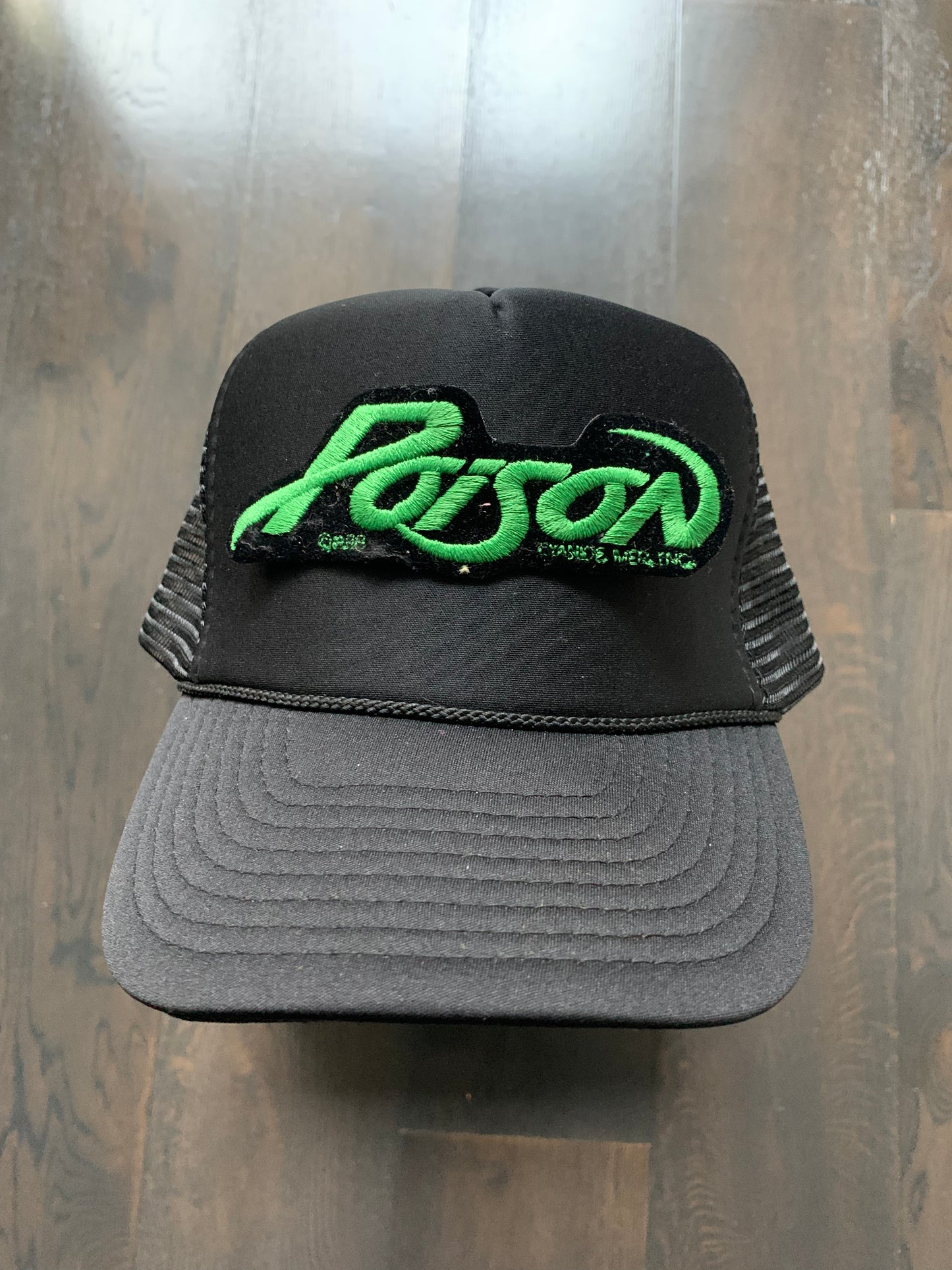 Vintage Poison Tour Patch on New Trucker Hat