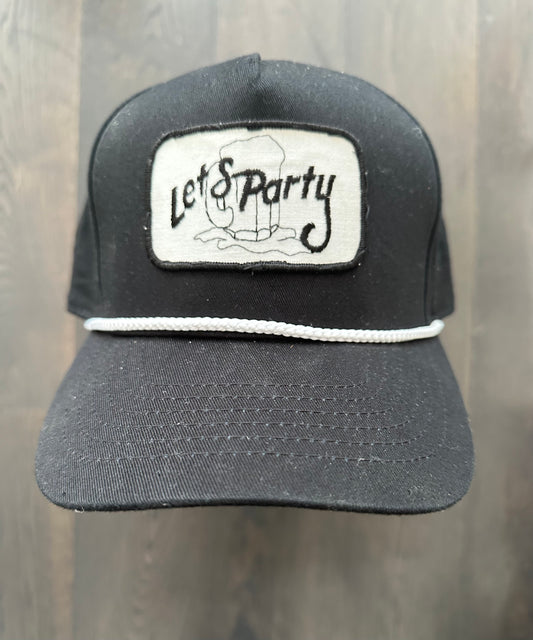 Vintage Let’s Party Patch on New Baseball Style Cap