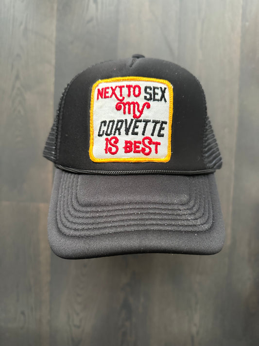 Vintage Corvette Patch on New Trucker Hat