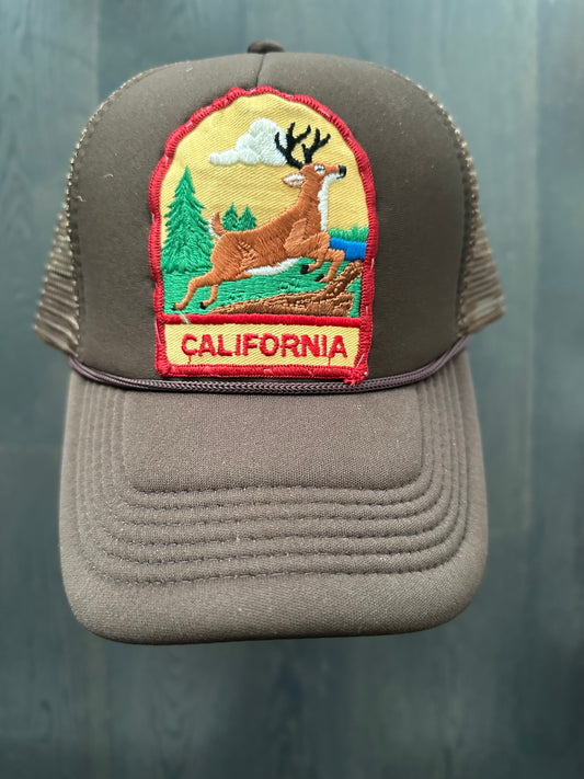 Vintage California Patch on New Trucker Hat