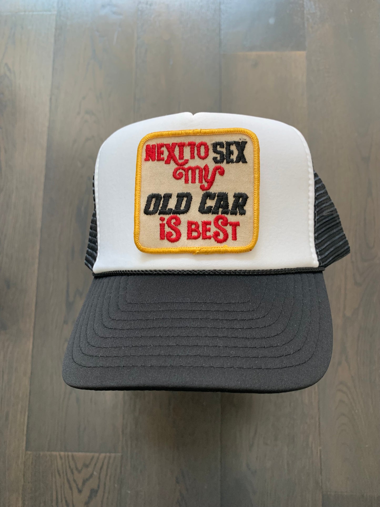 Vintage 70’s Old Car Patch on New Trucker Hat