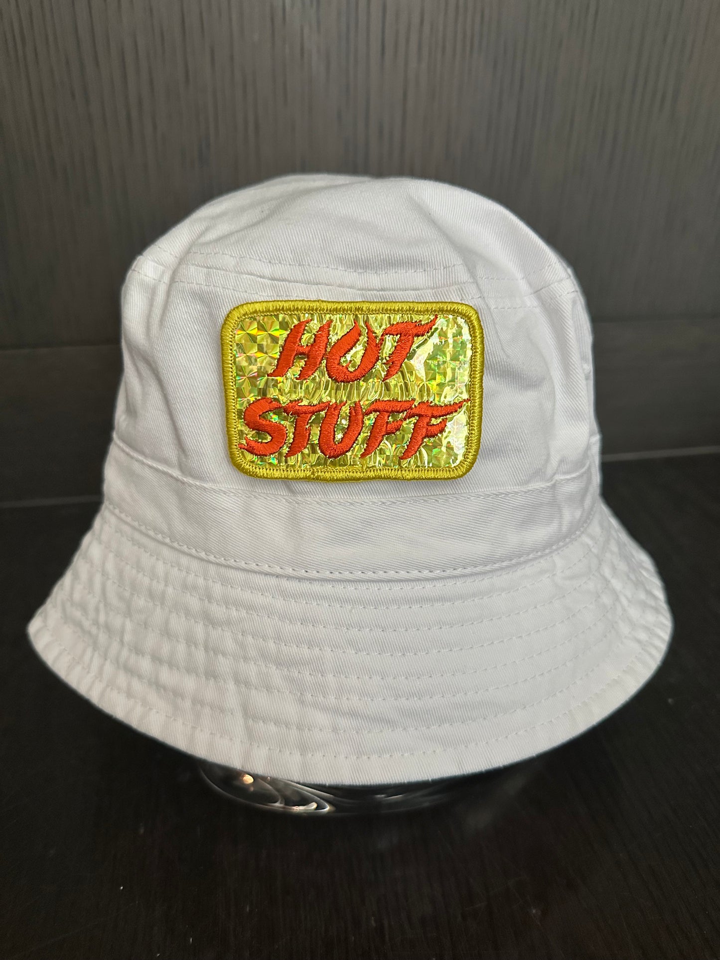 Vintage 80’s Reflective Hot Stuff Patch on New Bucket Hat