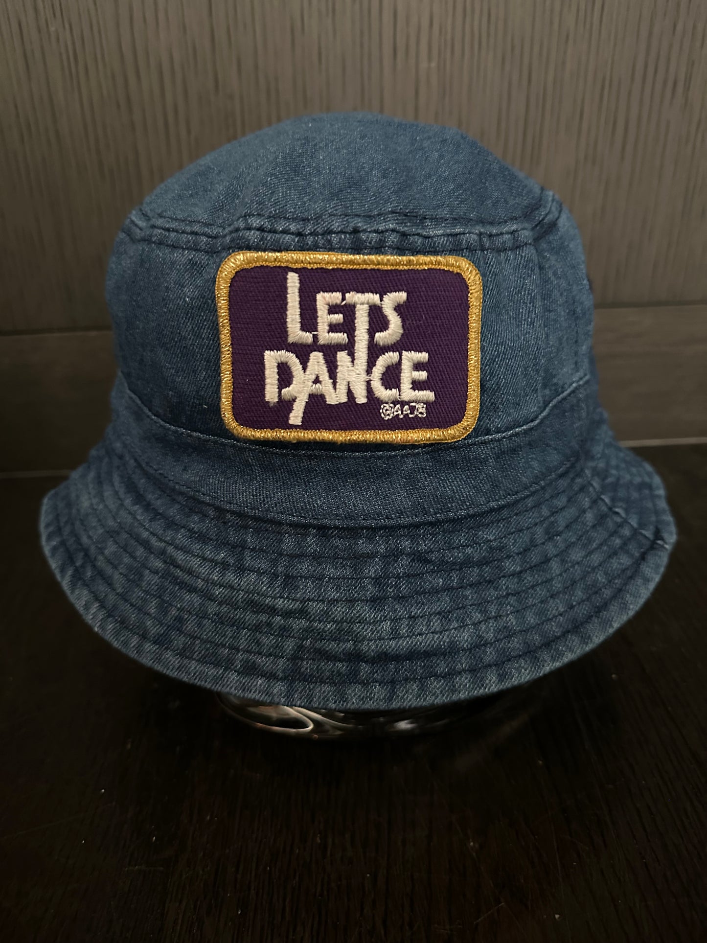 Vintage 70’s Let’s Dance Patch on New Denim Bucket Hat