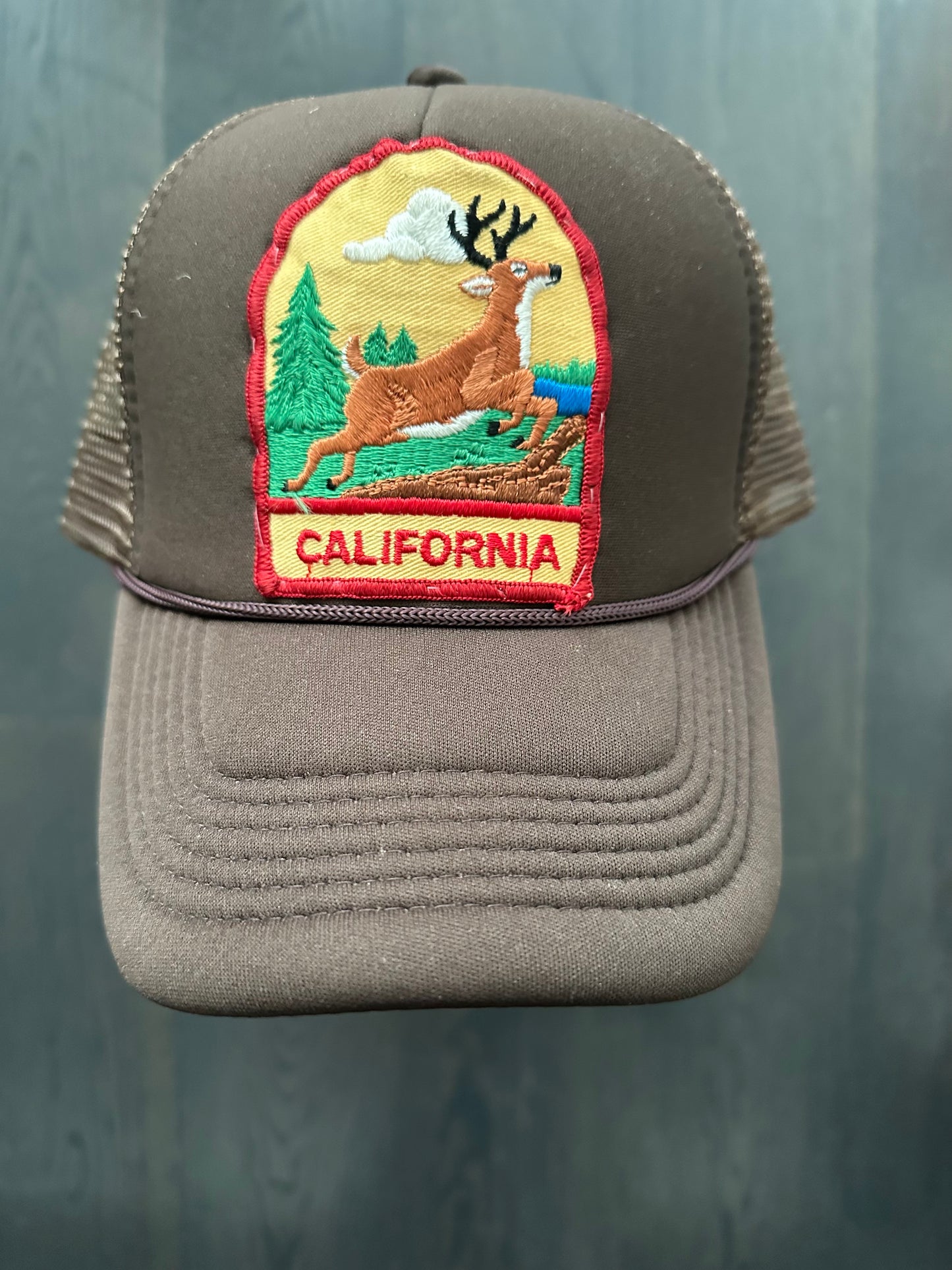 Vintage California Patch on New Trucker Hat