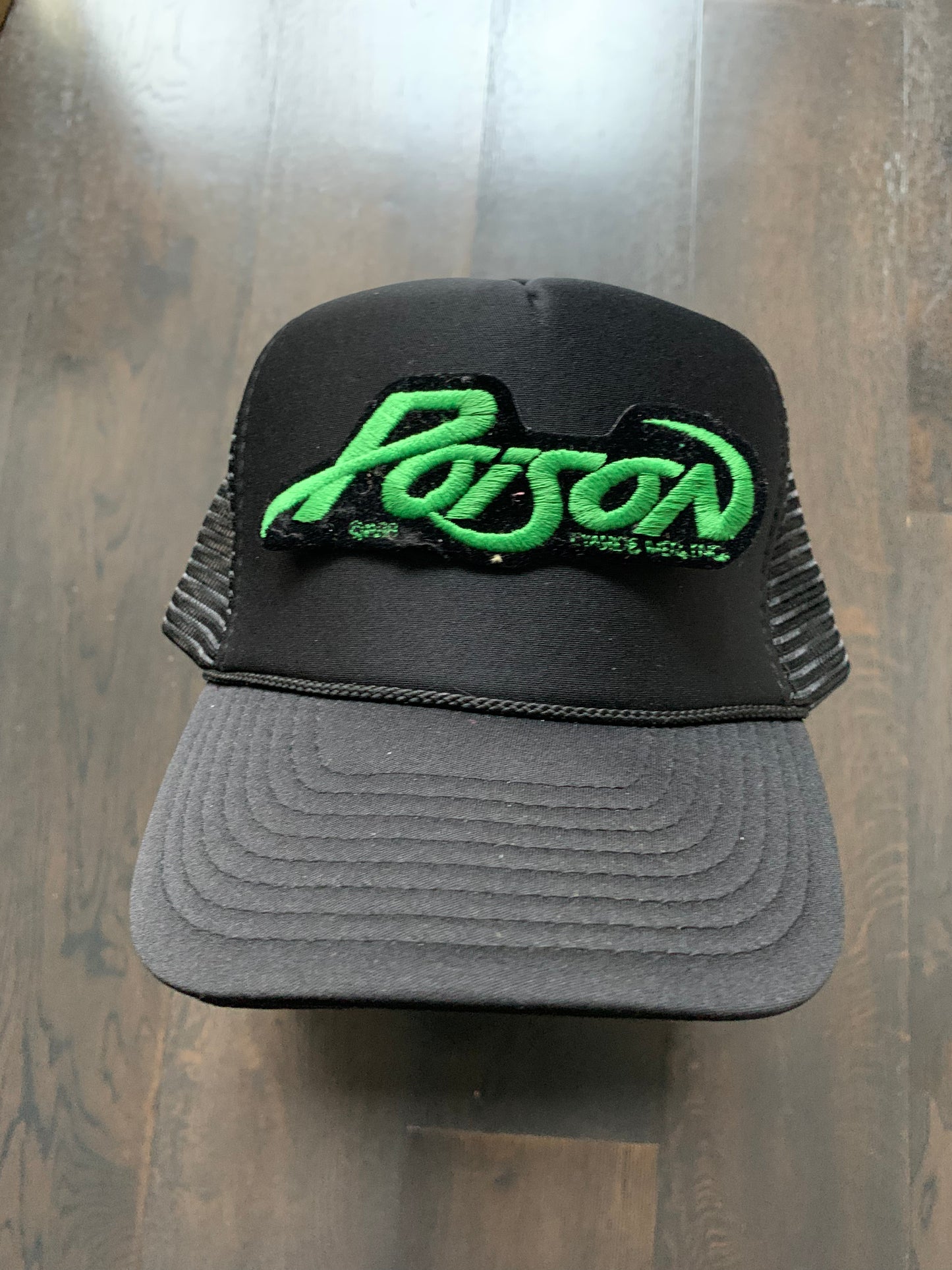 Vintage Poison Tour Patch on New Trucker Hat