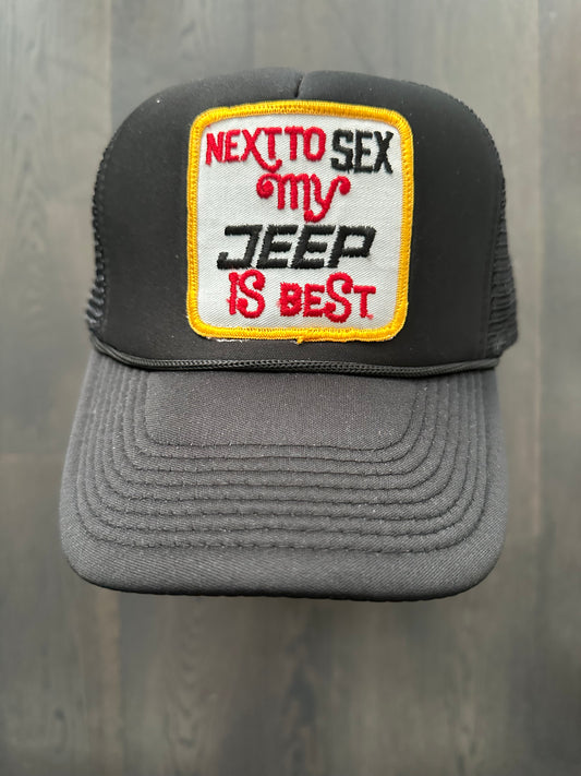 Vintage Jeep Patch on New Trucker Hat