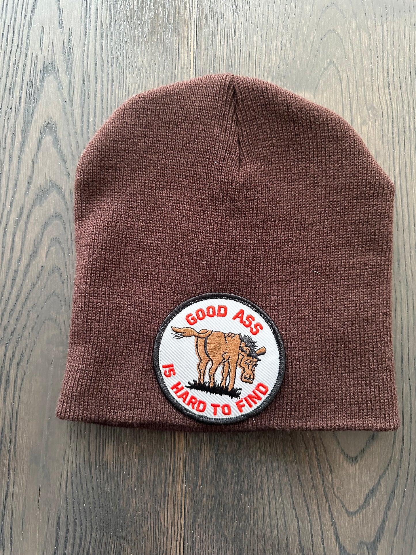 Vintage Funny Good Patch on New Beanie