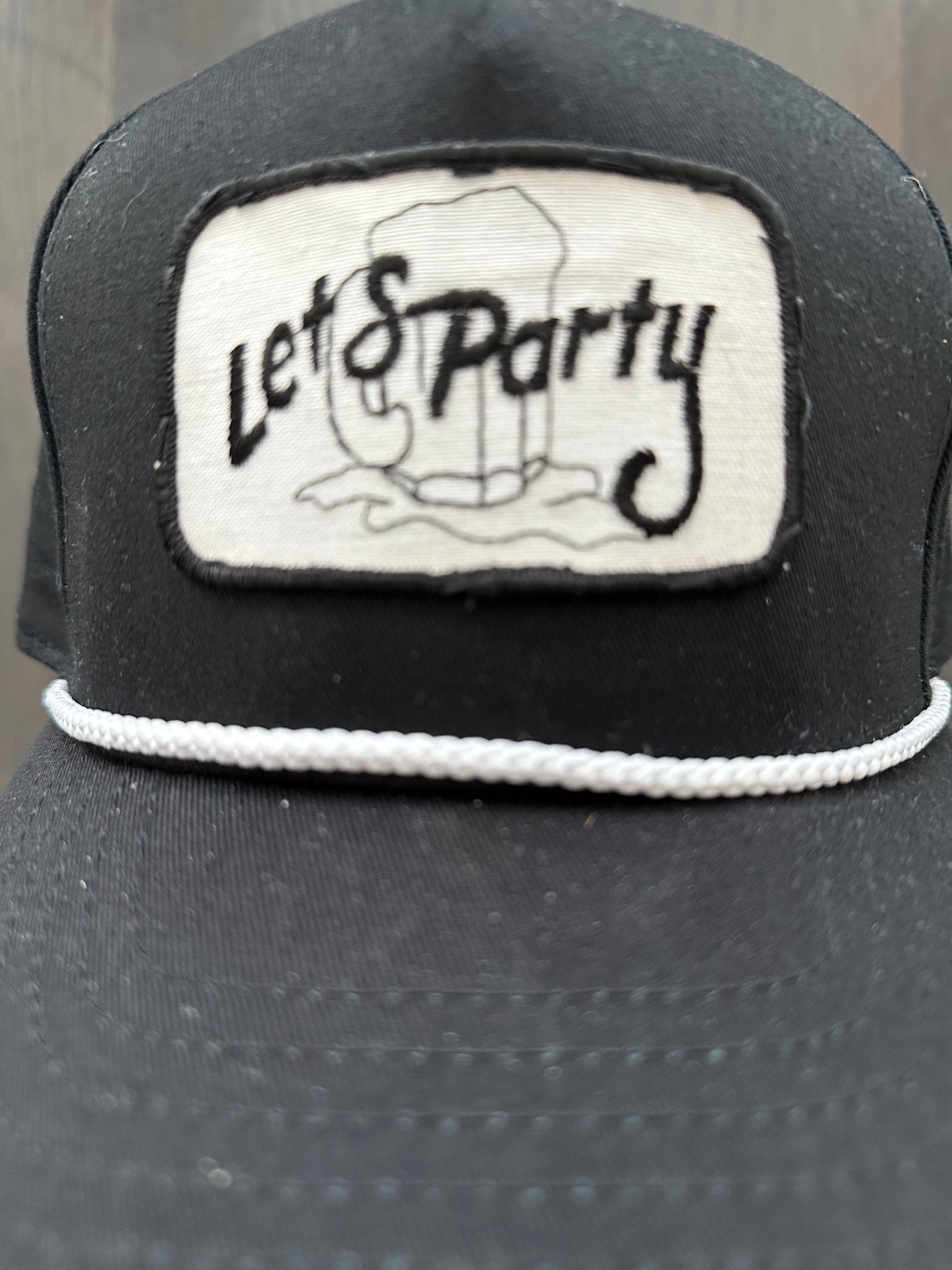 Vintage Let’s Party Patch on New Baseball Style Cap