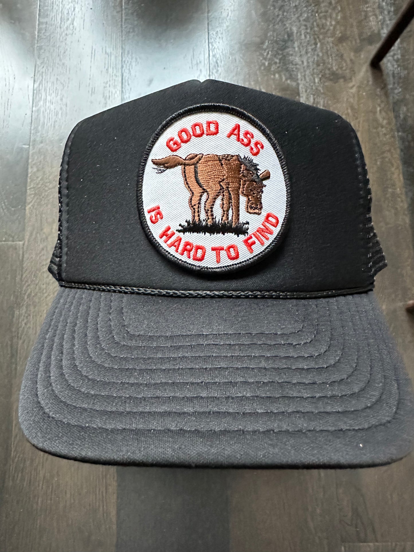 Vintage Hard to Find Patch on New Trucker Hat